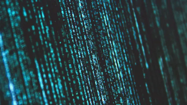 green computer code